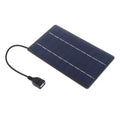 [New] 2W Solar Charger Portable W/USB-C Fast Charging For Phone Power Banks Camping Hiking Emergency Power Supply