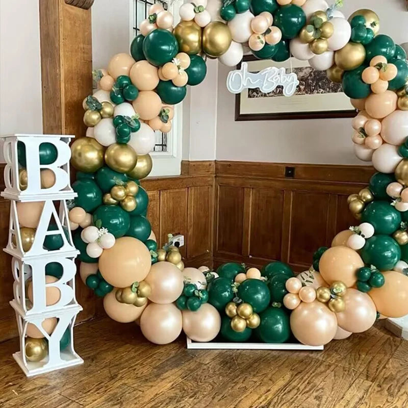BABY Box Baby Shower Decoration Hollow baby Letter Cubes Balloon Filling Boxes Party Decor Props