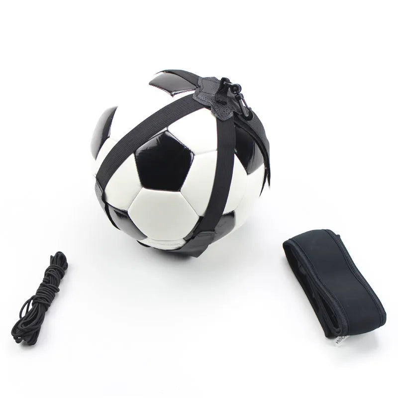 Football Dribbling Belt Training Equipment with Rope Bag Rebound Practice Belt for Ball Control And Soccer Skills Improvement