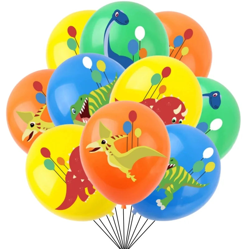 Dinosaur Balloons Happy Birthday Party Decorations Kids Boy Baby Shower Dinosaur Balloons Jungle Safari Birthday Balon Supplies