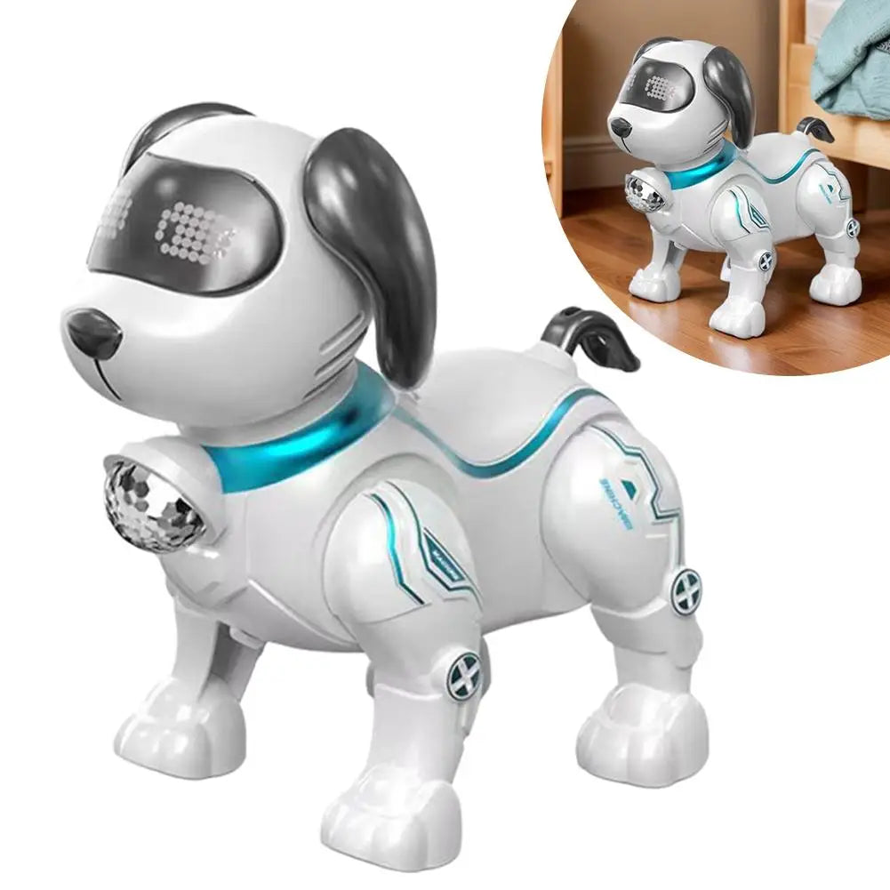 Plastic Electronic Robot Dog with Light Programmable Smart Electronic Stunt Pet Interactive Touch Walking Dancing Robot Dog