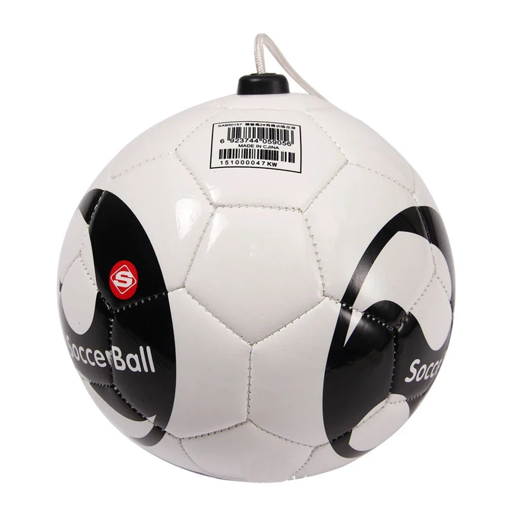 Football Training Ball Kick Soccer Ball  Size 2 Football Rope Touch Solo Kick Beginner Trainer Practice Equipment Standard