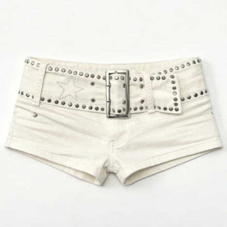 2026 Casual Women Denim Shorts Y2K Aesthetic High Waist 90s Streetwear Soft Grunge Egirl Style Comfort Beach Outfit New Fashion