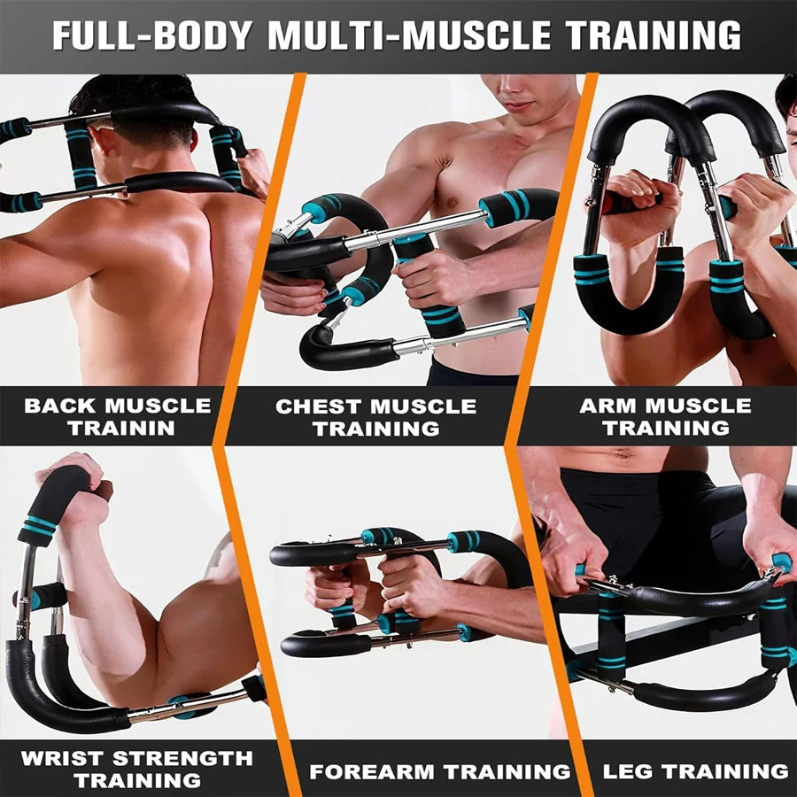 Adjustable Resistance Stainless Steel Chest And Arm Trainer for  Detachable Home Gym Equipment Fitness Tool for Upper Body Muscl