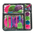 Simulation Tableware Housekeeping Toys Color Knife Fork Spoon Plate Kitchenware Pretend Play Children Kitchen Tableware Set Toys