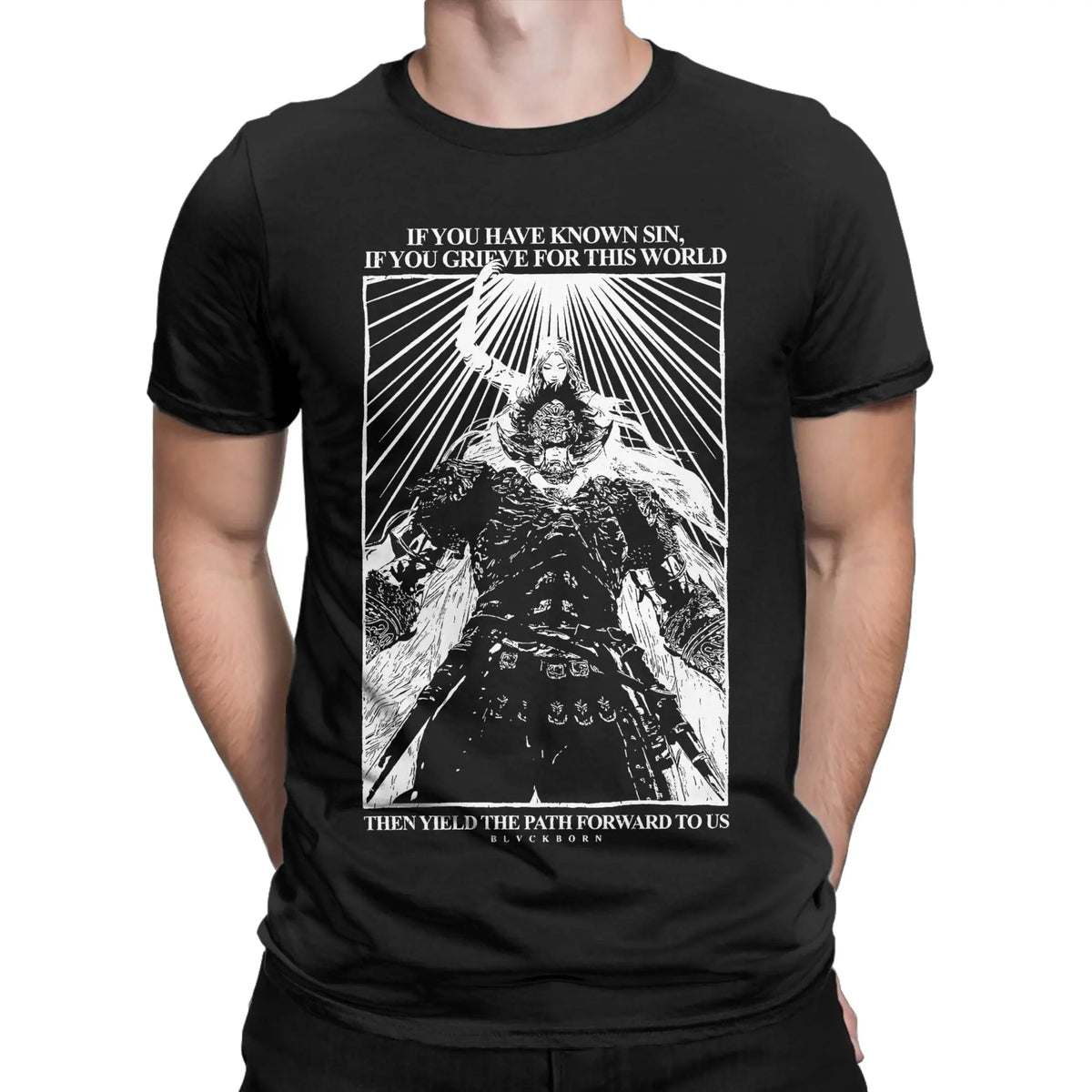 Men's T-Shirts ER Game Promised Consort Radahn Humorous 100% Cotton Tee Shirt Short Sleeve  T Shirts Round Collar Clothes