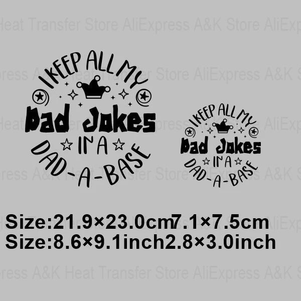Father's Day Patches For Clothes DIY For Bonus Dad Father Thermo Stickers T-Shirt Heat Transfer Mom Baby Parches Iron Transfer