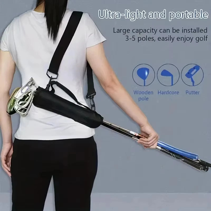 Golf Bags Men Stand Bag Mini Lightweight Carrier Bag Carry Driving Range Golf Training Case With Adjustable Shoulder Strap