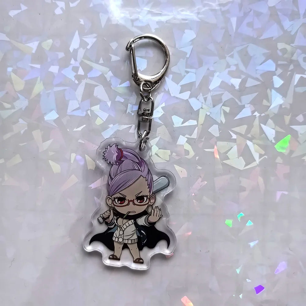 Anime Keychain Dandadan Momocute Cartoon Key Ring Jewelry Girl Pendant Fashion Children Gift Accessories Bag Charms Acrylic