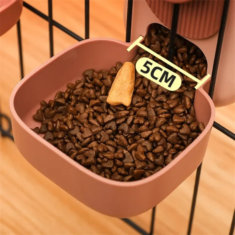 Pet Hanging Water Fountain Convenient Automatic Feeder Dog Feeding Bowl Cat Water Drink Kit Tool Food Storage Container