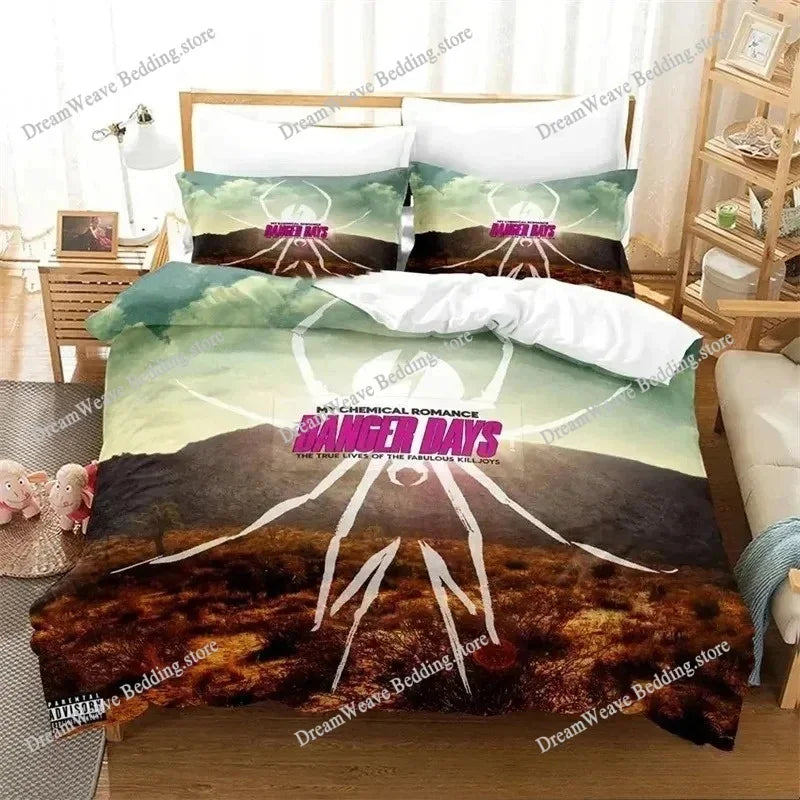 My Chemical Romance Bedding Set Single Twin Full Queen King Size Bed Set Aldult Kid Bedroom Duvetcover Sets Bed Sheet Set 202574
