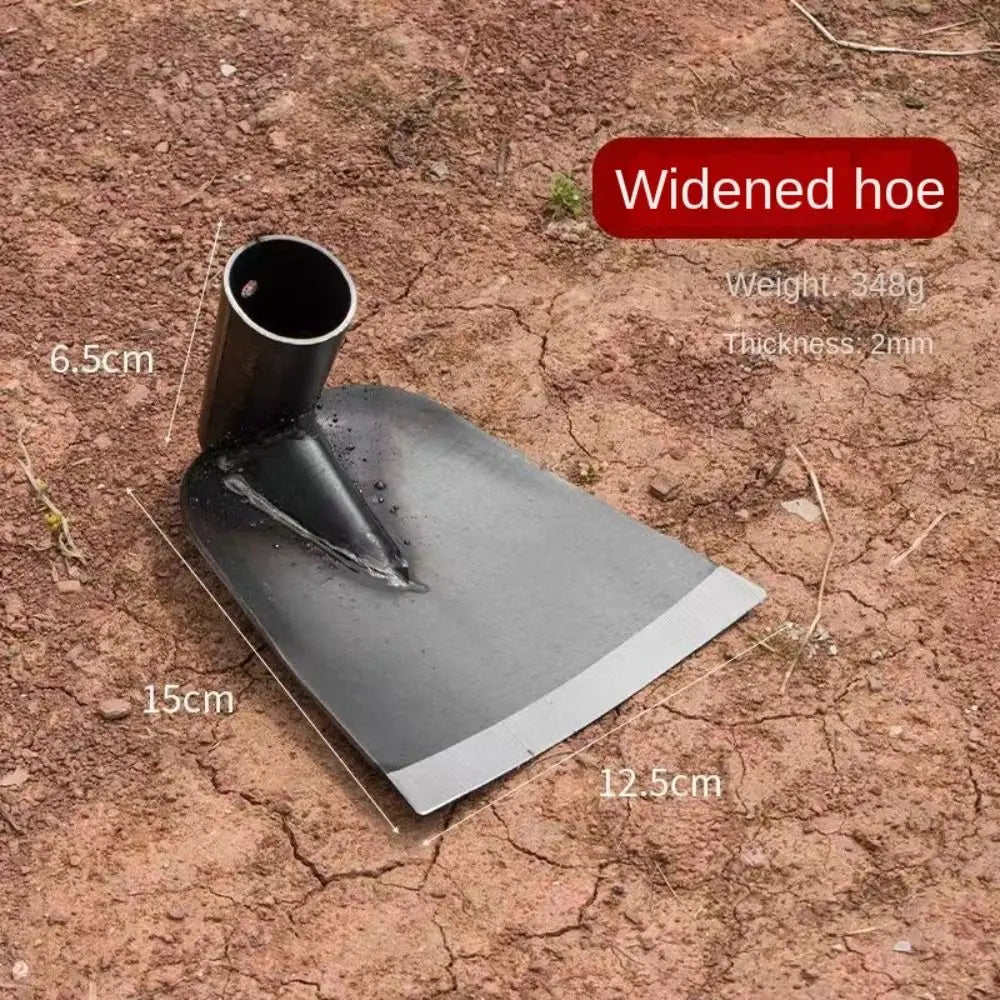 Durable Garden Hoe Household Outdoor Farming Tools Forging Weeding Hoe for Digging Soil Planting Vegetables Flowers