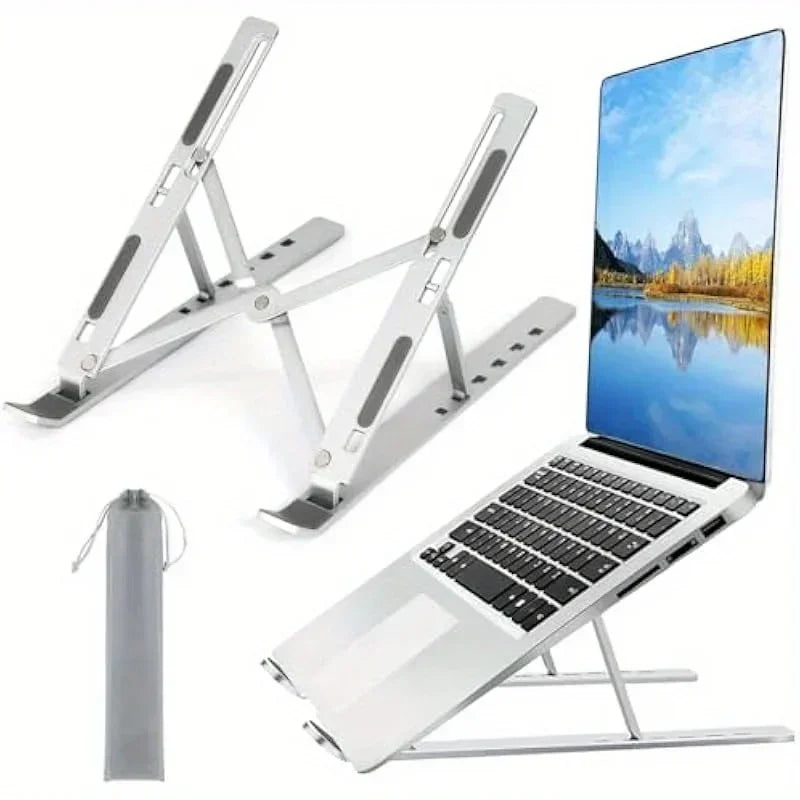 Aluminum Portable Laptop Stand Holder Accessories Macbook Air Pro Notebook Support Computer Bracket Foldable Lap Top Base for Pc