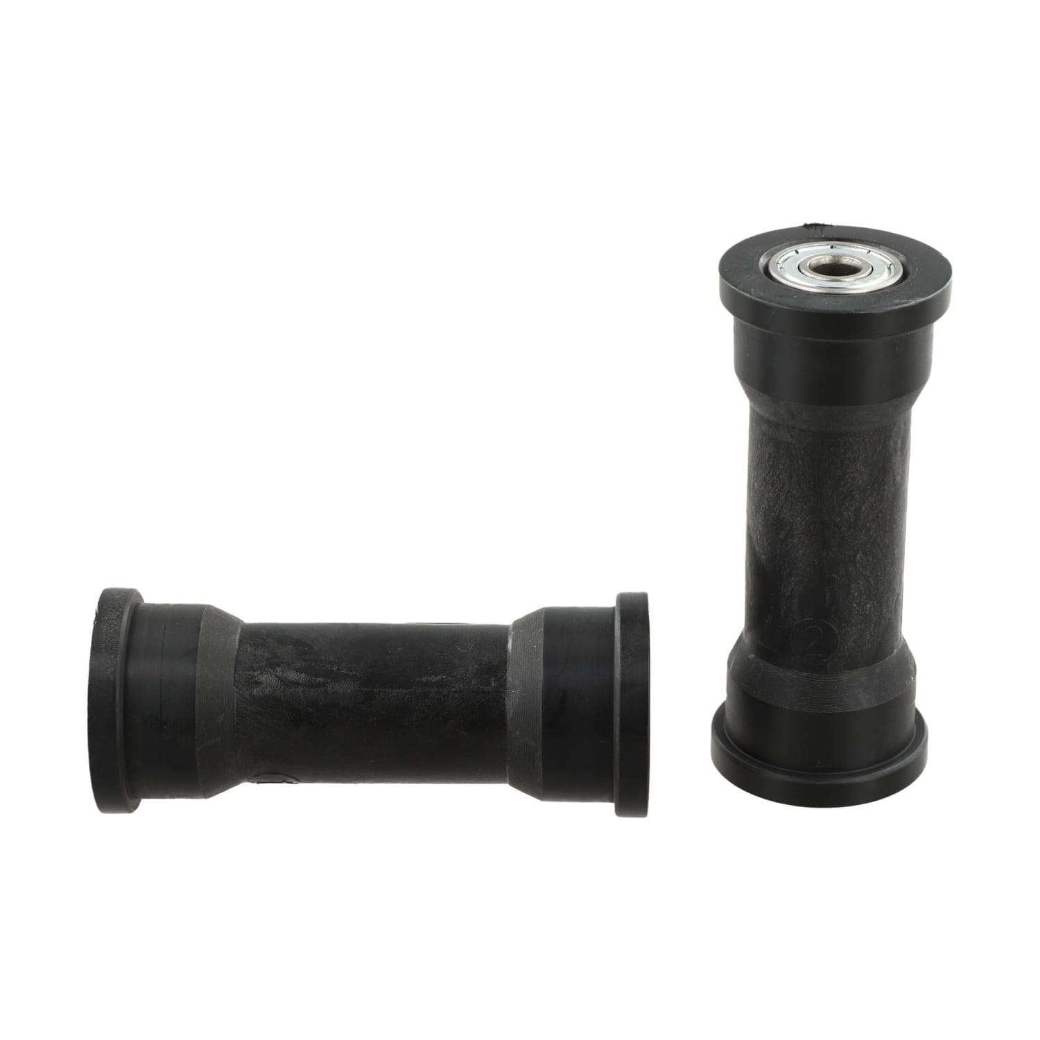 Palier de direction de vélo en caoutchouc noir avec bague intérieure métallique, conçu pour une poulie de palier de machine à ramer présentant une capacité de charge élevée.