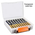 Battery Storage Organizer Holds 72 AA AAA Batteries Battery Box Case Garage Container Home Drawer Organization Dispenser Holder