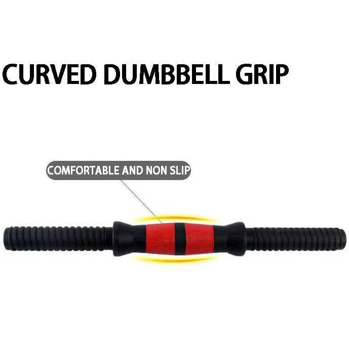 Dumbbell Bar with Barbell Buckle Barbell Bar Threaded Dumbbell Handles Powerlifting Fitness Equipment for Home Gym Accessories