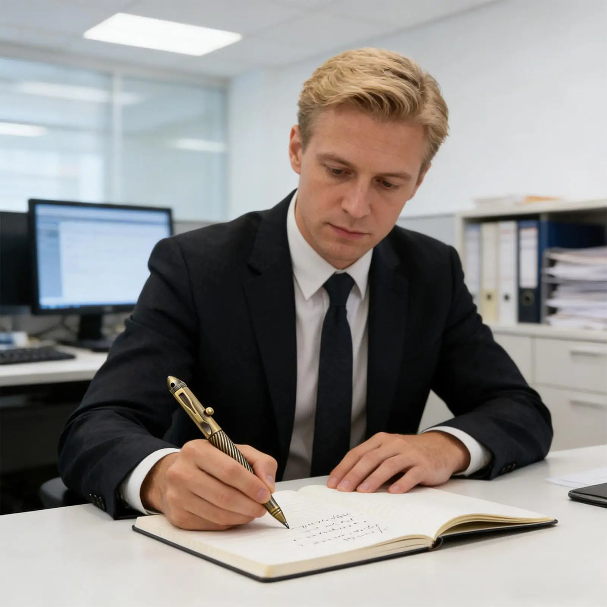 Writing Pens Retro Travel Writing Supplies Brass Pen For Men For Men Work Business Meeting School College Outdoor