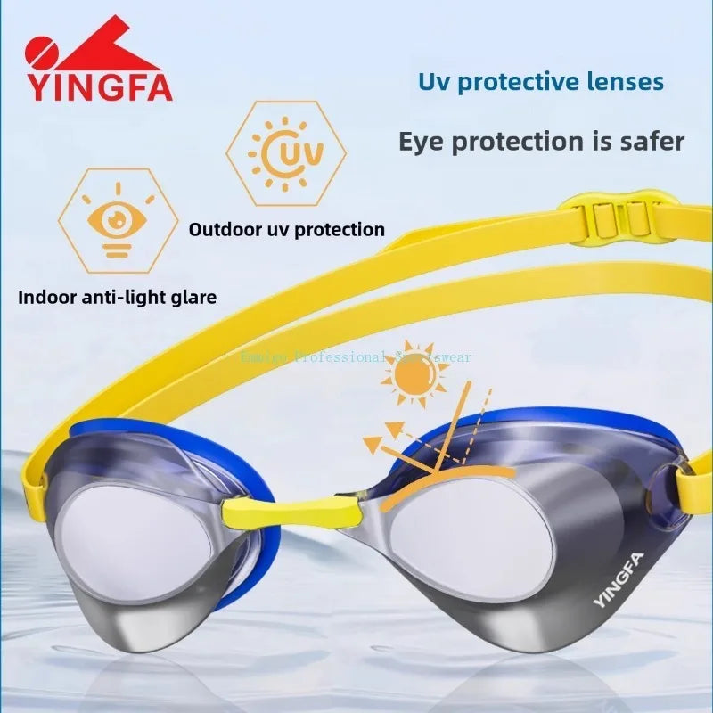 Original Yingfa Competiton Swimming Goggles Waterproof Anti Fog Professional Swimming Goggles Swimming Accessories