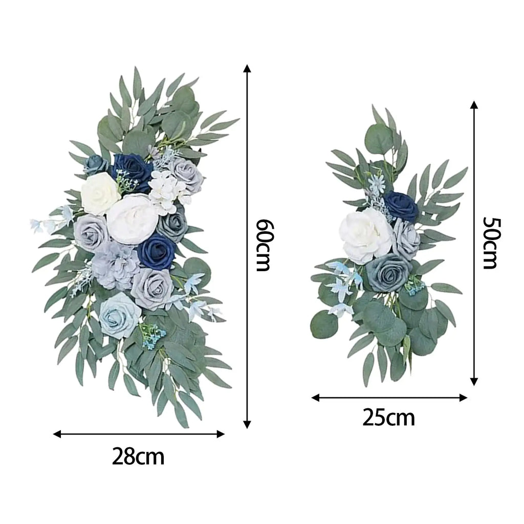 Wedding Arch Flowers Handmade Welcome Ceremony Sign Reception Backdrop Floral for Front Door Party Wall Wedding Reception