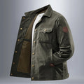 Men's Tactical Military Jacket Autumn Winter Tactical Cargo Jackets Men Casual Multiple Pockets Windproof Outdoor Workwear Coats