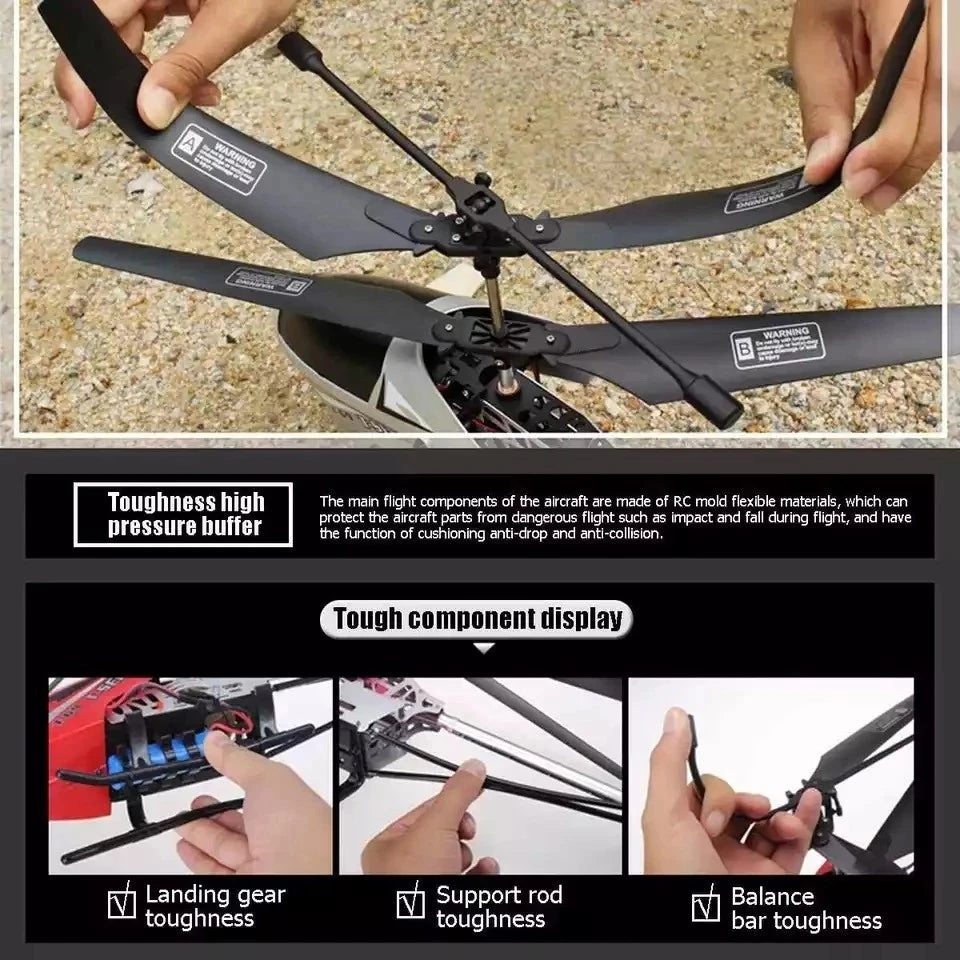 2026 New Remote Control Helicopter 80cm Extra 3.5CH Rc Drone Durable Charging Toy Drone Model UAV Outdoor Aircraft Helicopter