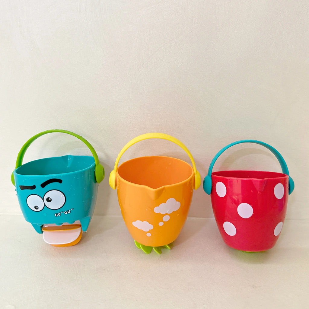 Baby Shower Bath Toys Baby Bathroom Bathtub Mini Leaky Bucket Beach Toys Sprinkling Shower Play Water Cups Gifts For Toddler