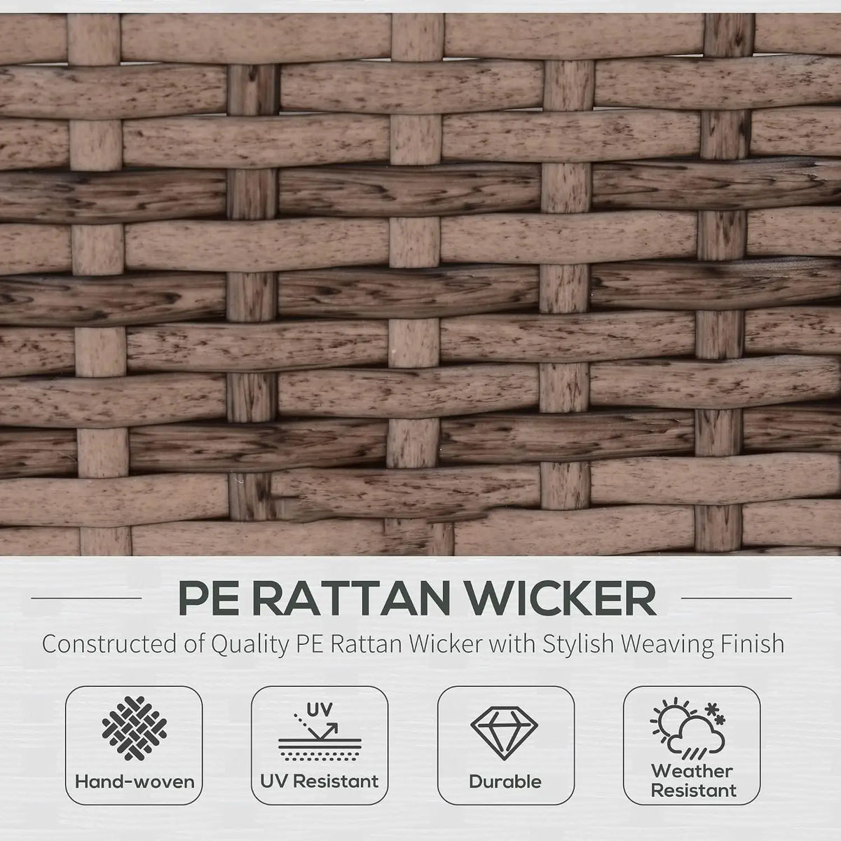 7 Piece Patio Furniture Set Wicker Outdoor Sectional Gray, Custom