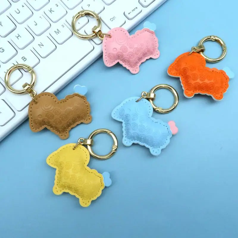 2027 Lunar New Year Goat: Pendant Durable PU Sheep Keychain Bag Decor Gift Friends