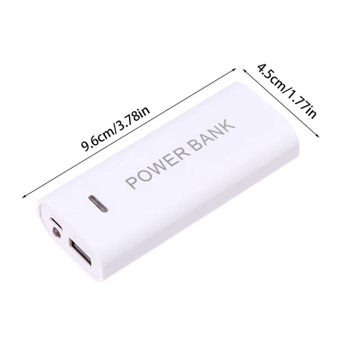 (BBQ4)Portable Power Bank Case DIY 2Cell 18650 Battery Box For Smart Phone Charge 5V 1A For 18650 Battery With Indicator Light