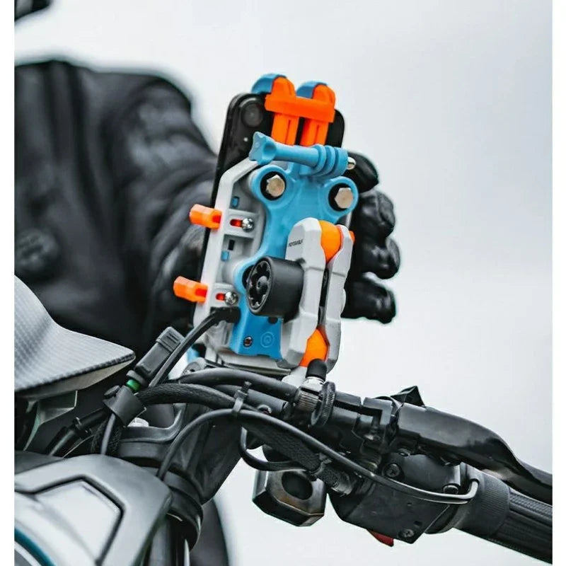 Motorcycle Wireless Charging Phone Holder Cradle Moto Support Cellphone Suporte Celular Motos Handlebar Mount biker Accessories