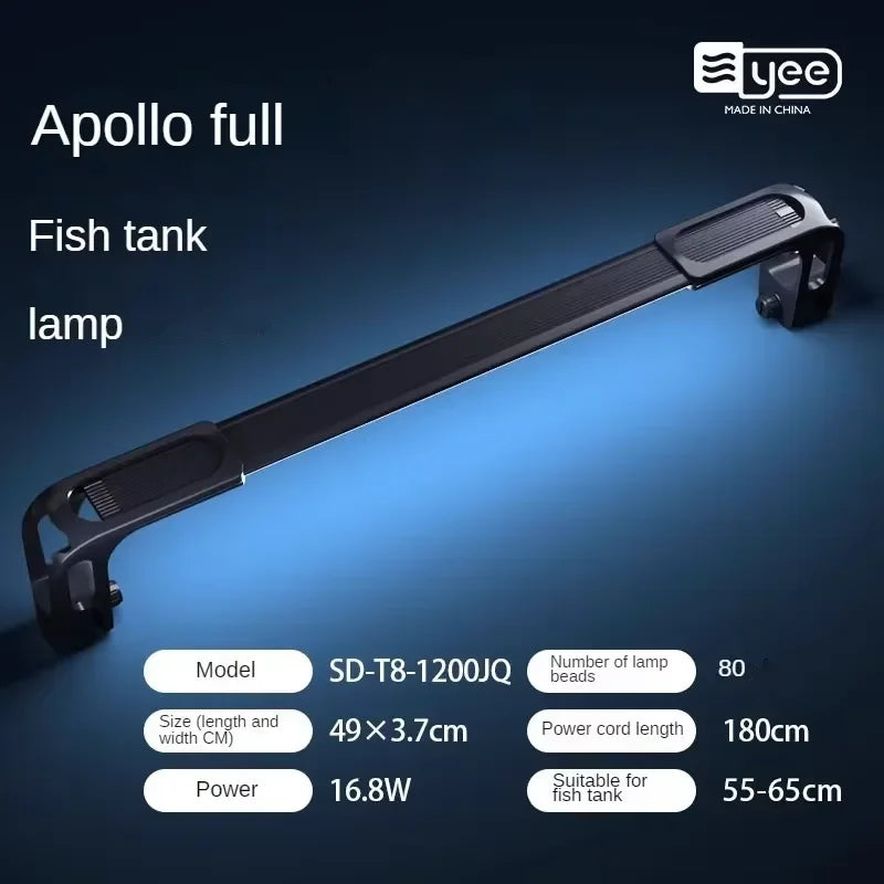 LED Light for Fish Tank Coral Growth Full Spectrum Clear Water Energy Saving Lamp for Aquatic Plants Aquarium Lighting
