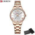 CURREN 9084 Women Watches Luxury Fashion Quartz Ladies WristWatch Stainless Steel Waterproof Girls Clock Gift Relogio Feminino