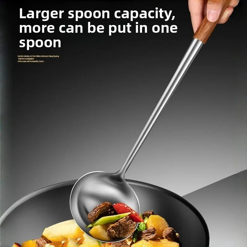 Kitchen Utensils Wok Spatula Iron and Ladle Tool Set Spatula for Stainless Steel Cooking Equpment Kitchen Accessories Essentials
