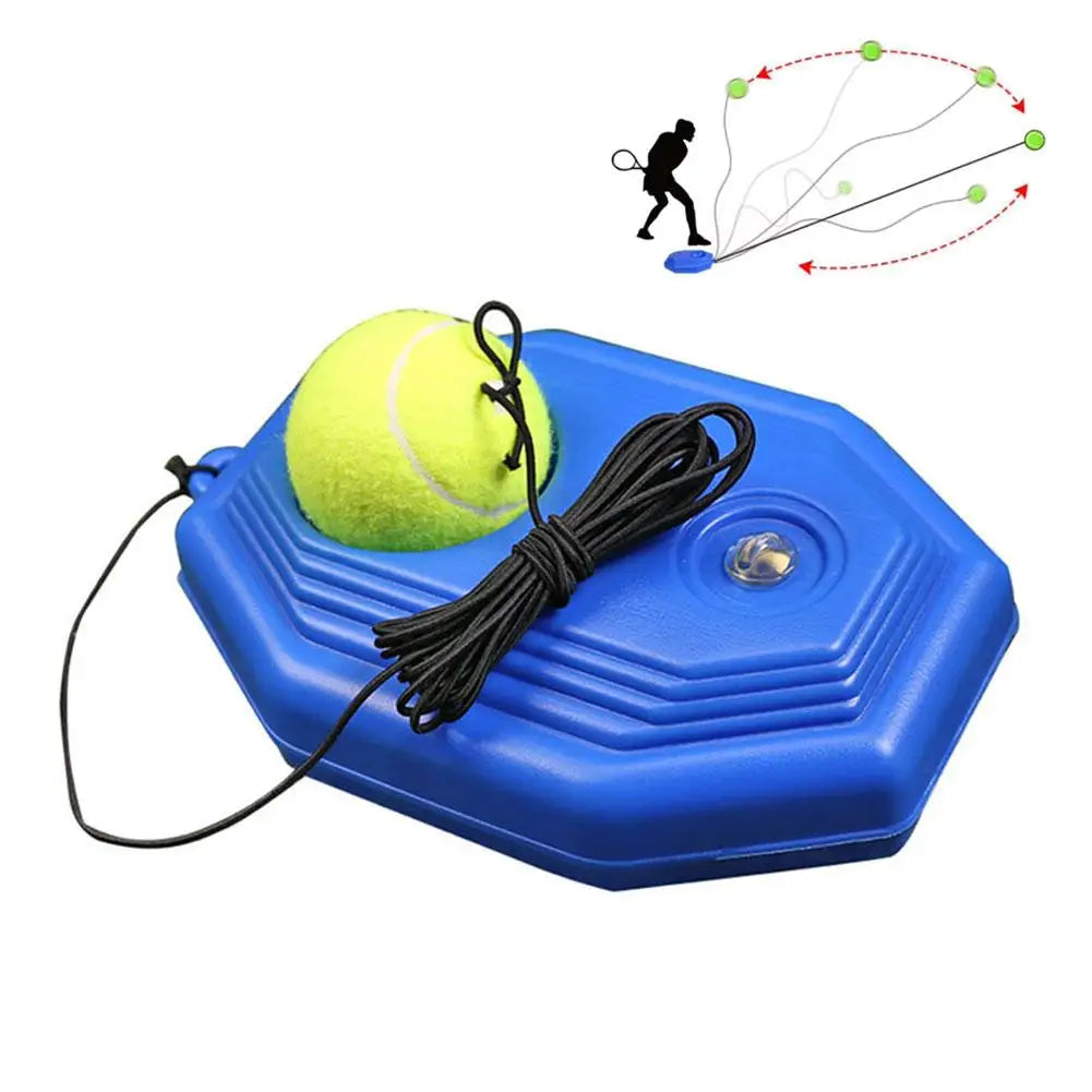 Tennis Training Aids Bases With Elastic Rope Ball Practice Self-Duty Rebound Tennis Trainer Tennis Practice Tool