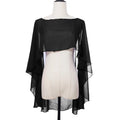 New Fashion Soft Wedding Capes Long Solid Color Chiffon Shrug Sunscreen Wraps Womens Ladies