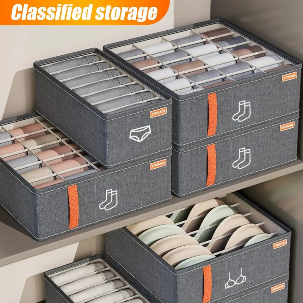 Underwear Socks Bra Storage Organizer Box Drawer Dividers For Pants Panties Wardrobe Clothes Organization Cabinet