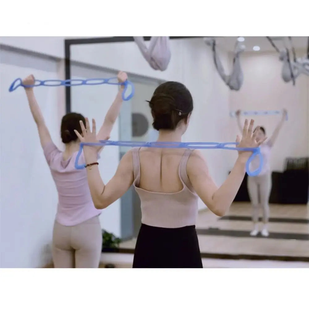7 Ring Physical Stretch Resistance Band Portable Size Flexible Pull Up Assist Band Break-resistant Foldable Yoga Stretch Band