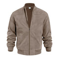 Men's Fashionable Coat - Spring/Autumn. Men's Jacket. Slim Fit. Retro Style. Casual Zip-Up Coat with Long Sleeves.