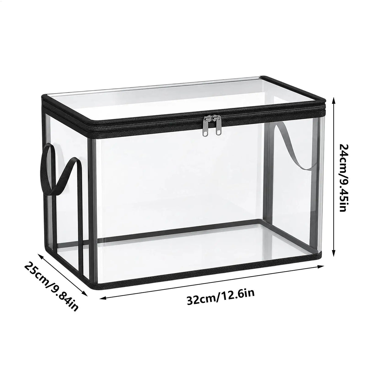 Book Storage Box Clear Stackable Large Capacity Book Storage Containers Organization Bins for Toy Snack Bedding Clothes Home