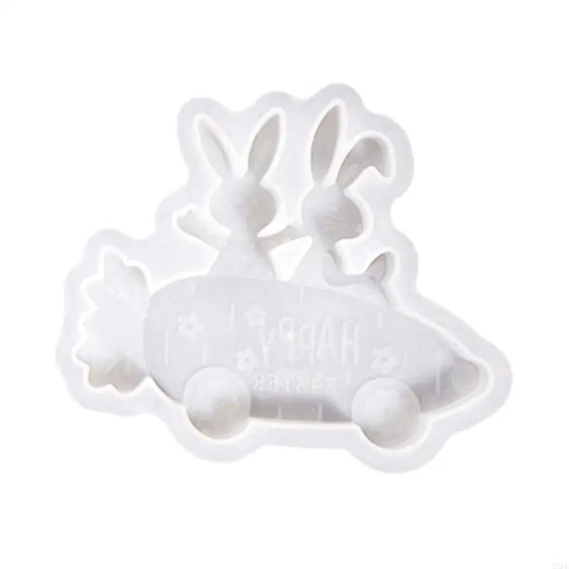 Easter Rabbit Ride Bike Silicone Molds For Resin Casting Making Soap Gypsum Figurine Festival Decoration KXRE