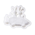 Easter Rabbit Ride Bike Silicone Molds For Resin Casting Making Soap Gypsum Figurine Festival Decoration KXRE