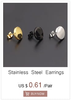 Stainless steel stud earrings in gold black and silver finishes complement the gold angel number 7 necklace.