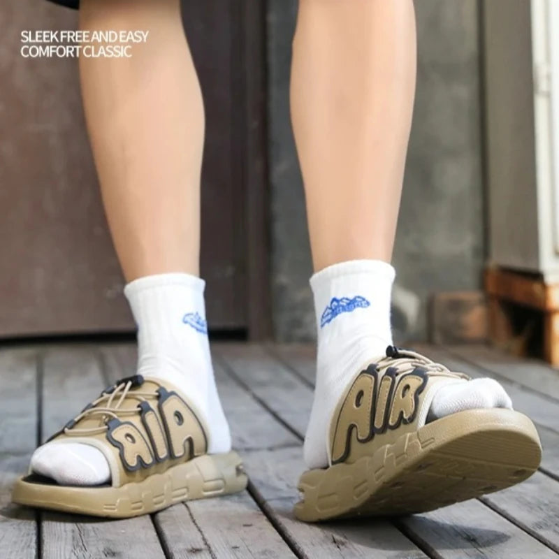 Men's Slippers Beach and Indoor New Brand Anti-Slip Ultra-Soft Lightweight Quick-Drying Fashionable Large Size Sandals