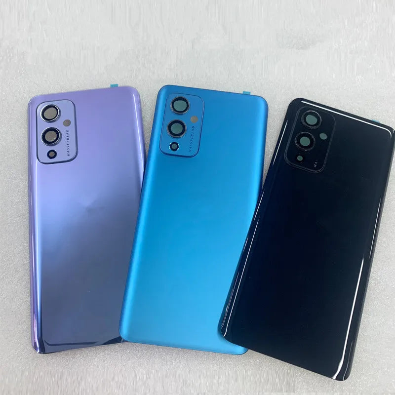 Oneplus9 Housing For Oneplus 9 One Plus 6.55" Glass Battery Back Cover Repair Replace Door Phone Rear Case + Camera Lens