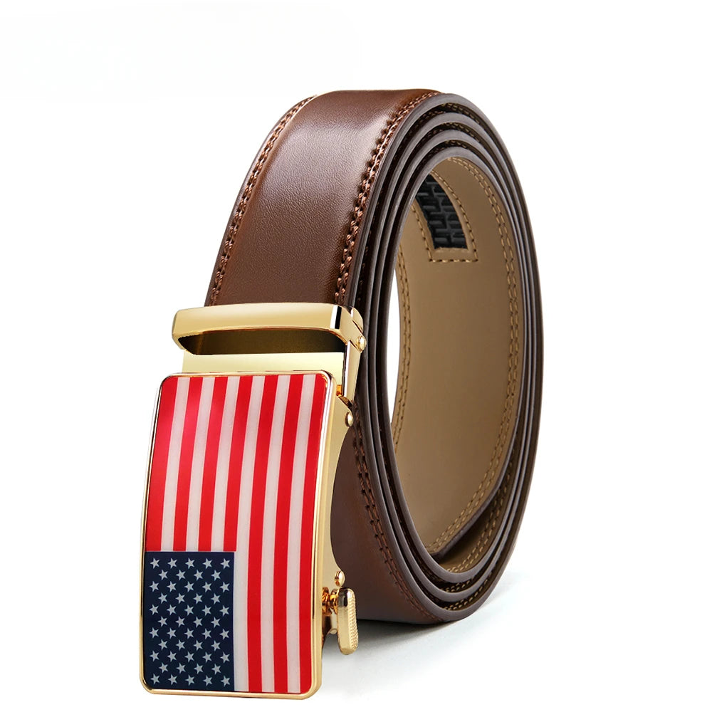 Men Belts Genuine Leather Metal Automatic Alloy Buckle Male Belts Leather Belt for Women Brand Luxury Design Waist Strap Male
