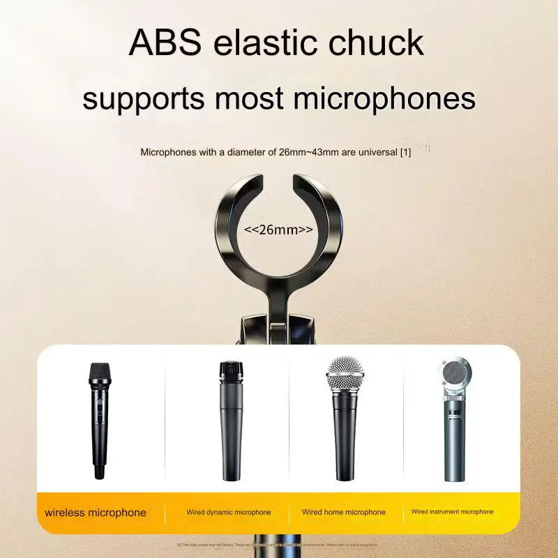 Table Microphone Stand Bracket Adjustable Desk Microfno Support Micro Mount Desktop Mic Holder Accessories for Live Broadcast