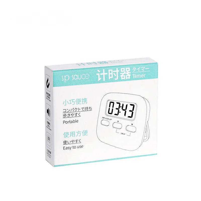 Kitchen Timer Digital Magnetic Cooking Baking Lcd Count Down Up Loud Alarm Countdown Alarm Magnet Clock Sleep Clock Kitchen Sup