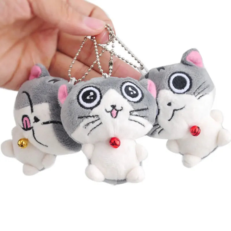 Cute Plush Cheese Kitty Keychain Woman Mini Chi's Sweet Home Cat Doll Key Ring Chain On Bag Car Trinket Wedding Party Toy Gift