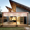 16th Birthday "Happy and Sweet Party Banner - Polyester interior/Exterior decoration, with flash design, birthday party.