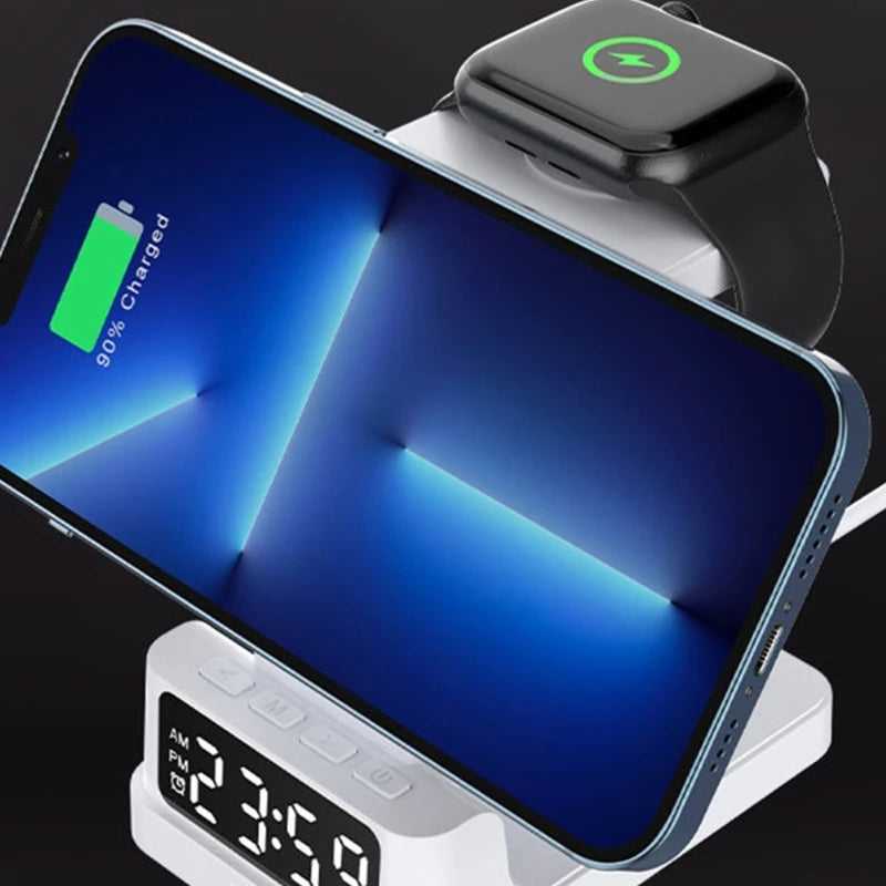 Wireless Chargers Phone Charging Station: Chargers Stand Multiple Devices for Cellphone Smartwatch Earphone F19E